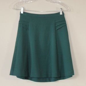 Mossimo A-line Skirt with Side Pleat Details - Size XS, Comfort Waist, Green